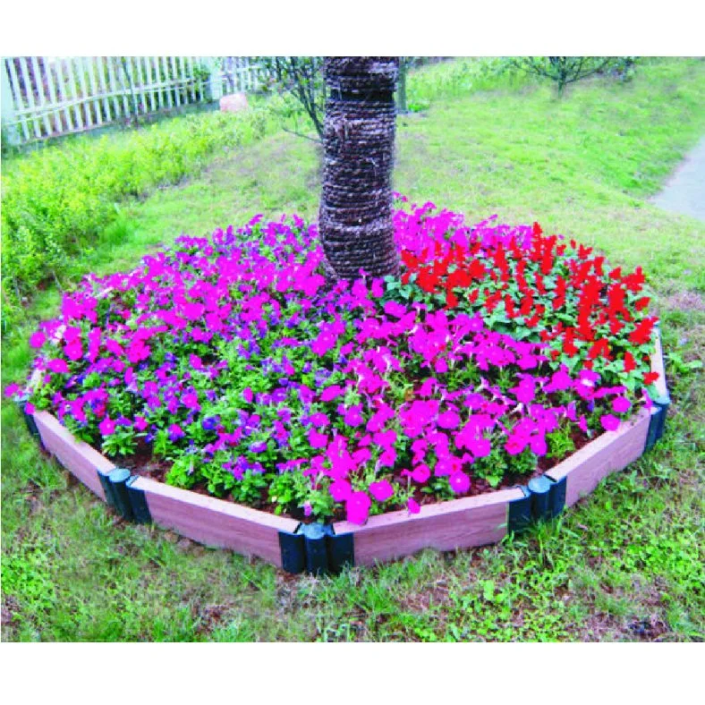 Wholesale Flower Box Wood Grain DIY Garden Decoration WPC Flower Pots