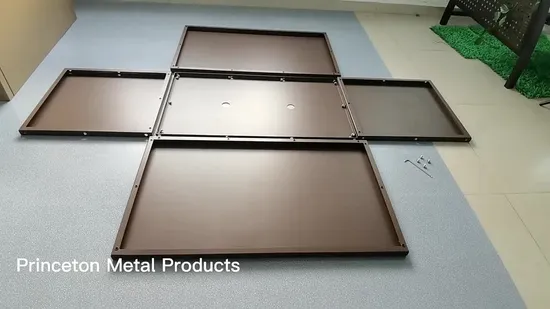 Современный дизайн DIY металлический алюминиевый ящик для цветов с порошковым покрытием